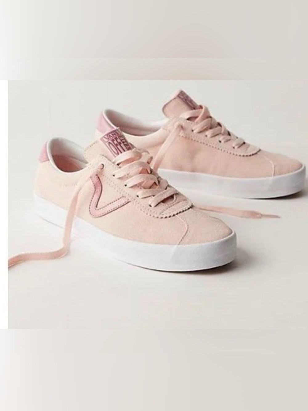 •VANS•NWT SEPIA ROSE VANS SPORT LACE UP LOW TOP SUEDE SNEAKERS SIZE 8
